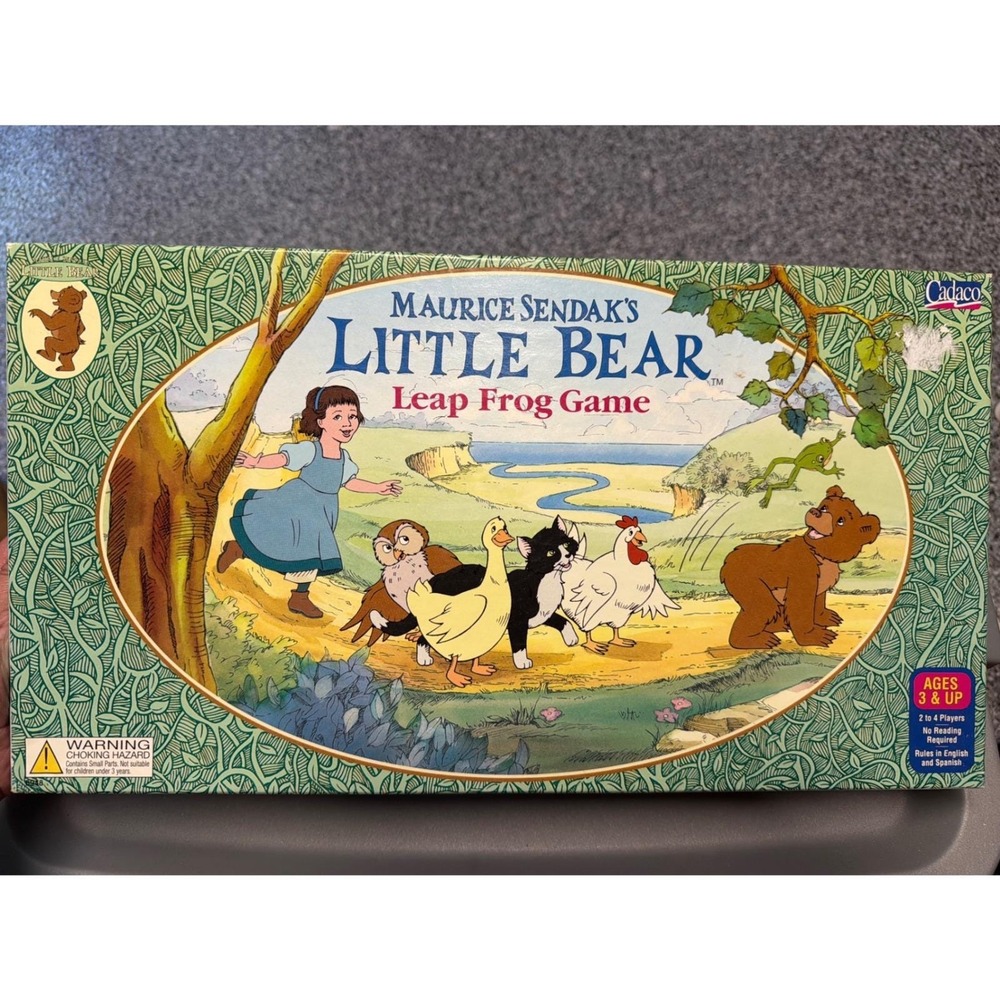 Maurice Sendak Little Bear Leap Frog Board Game Cadaco 1999 Vintage 2-4 Players
